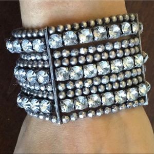 Stretch rhinestone bracelet